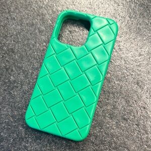 Bottega Veneta Emerald Woven Phone Case
